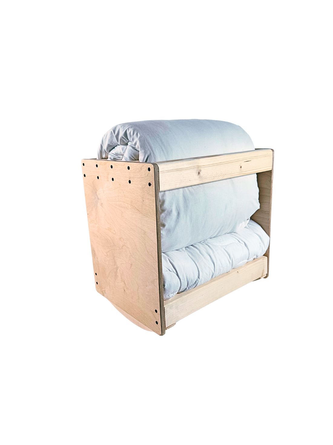 Pillow Perch. The built object is shown in colour.